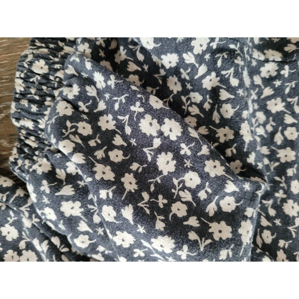 Jessica Simpson Girls 6X‎ Floral Sweatshirt Jogger Set Gray Pink Happy #10